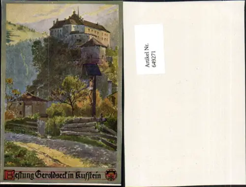 649271,Künstler Ak E. F. Hofecker Festung Geroldseck in Kufstein