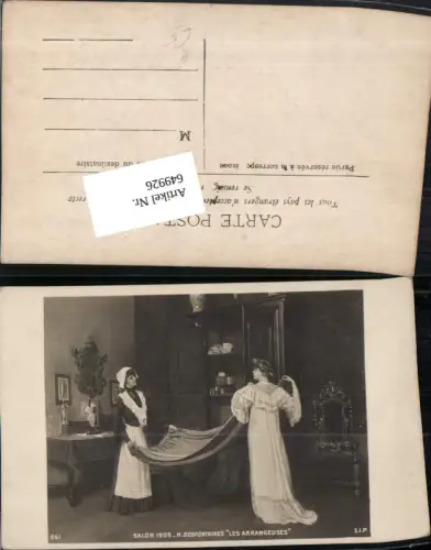 649926,Künstler AK H. Desfontaines Kleid Frau Les Arrangeuses