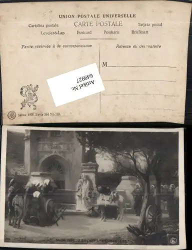 649927,Künstler AK Jean Brunet Esel L`etrangere Salon 1906