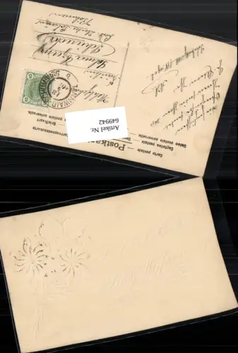 handgeschnitzt Adolf Hoffmann Glückwunsch a.d. Tiefenbach Tannwald Schumburg Stp.