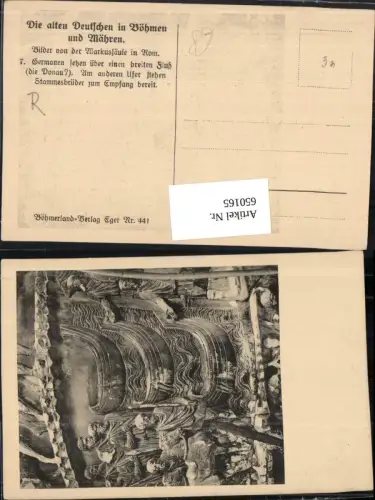 650165,Böhmerland Verlag Eger Cheb Die Alten Deutschen in Böhmen Mähren Markussäule Rom