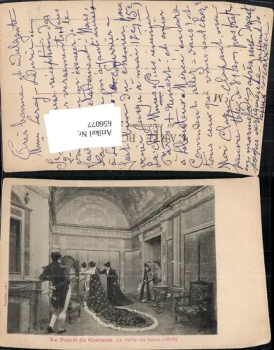 656077,Künstler Ak Le Palais du Costume La veille du Sacre Mode Jugendstil