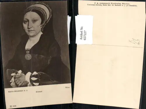 657227,Künstler Ak Hans Holbein d. Jüngere Portrait pub F. A. Ackermann 2269