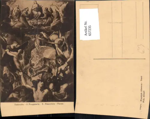 657235,Künstler Ak Tintoretto Il Purgatorio R. Pinacoteca Parma