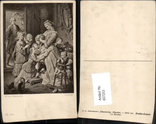 657253,Künstler Ak W. von Kaulbach Lotte pub F. A. Ackermann 1182