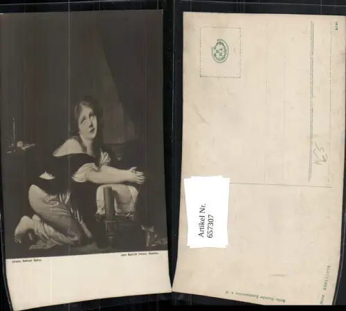 657307,Künstler AK Jean Baptiste Greuze Devolion Frau Gebet