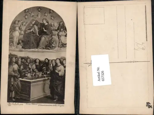 657326,Künstler AK Raffaello L incoronazione della Vergine