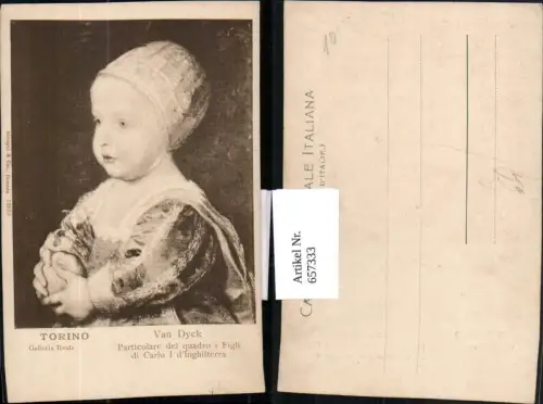 657333,Künstler AK Van Dyck Torino Kind