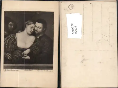 657336,Künstler AK Paris Bordone Gli amanti Veneziani