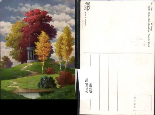 657494,Künstler AK W. Hoy Stiller Hain Bois silencieux Wald pub Degi 1269