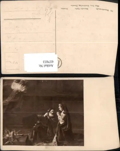 657653,Künstler AK Rembrandt Manoahs Opfer pub Max Sinz 75