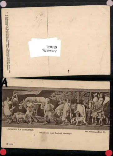 657870,Künstler Ak J. Schnorr v. Carolsfeld Nibelungenlied pub F. A. Ackermann 2783