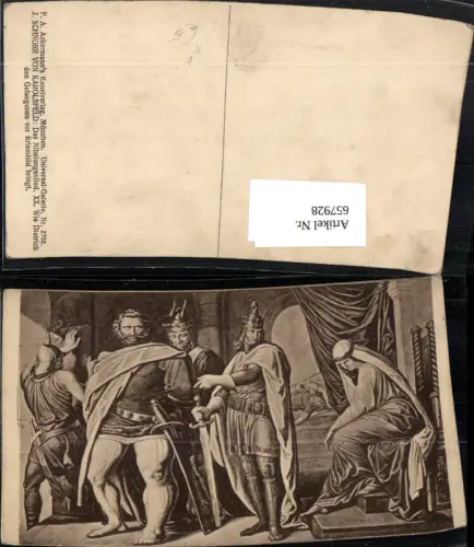 657928,Künstler Ak J. Schnorr v. Karolsfeld Das Nibelungenlied pub F. A. Ackermannn 2792