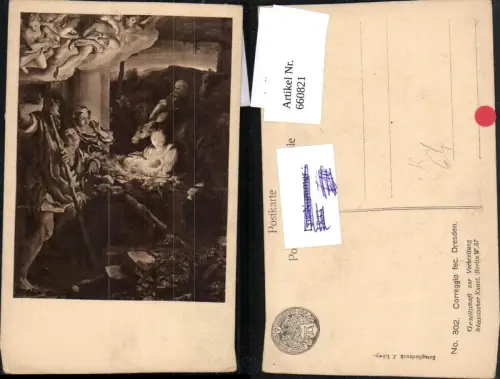 660821,Künstler Ak Correggio fec Dresden Jesuskind Religion