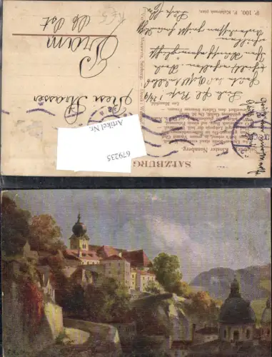 679235 Künstler AK F. Kulstrunk Salzburg Nonnberg