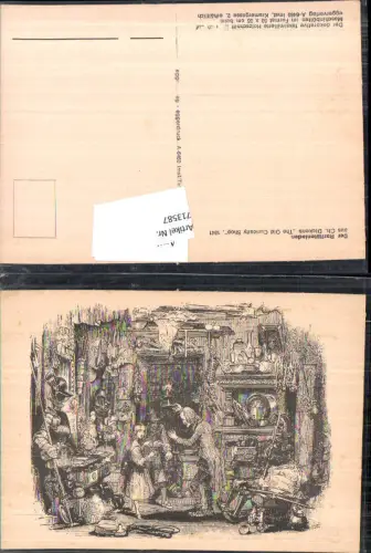 713587 Künstler AK Raritätenladen Charles Dickens Old Curiosity Shop Holzschnitt