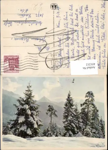451212,SOS-Kinderdorf Winterlandschaft Bäume Bergkulisse