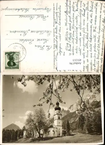 451213,SOS-Kinderdorf Kirche Baumblüte Bergkulisse