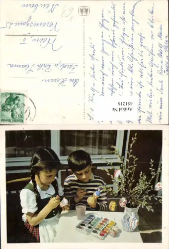 451216,SOS-Kinderdorf Kinder b. Eier bemalen Ostereier Pinsel