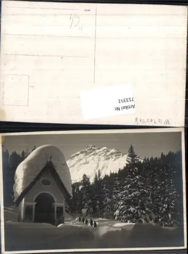 713351 Foto-AK Winter Schnee Berge Wintertag Vorarlberg Bludenz Brand ?