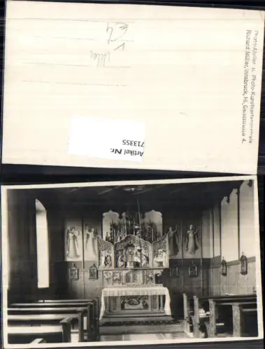 713355 Foto-AK Kirche Altar Fotokunst Richard Müller Innsbruck