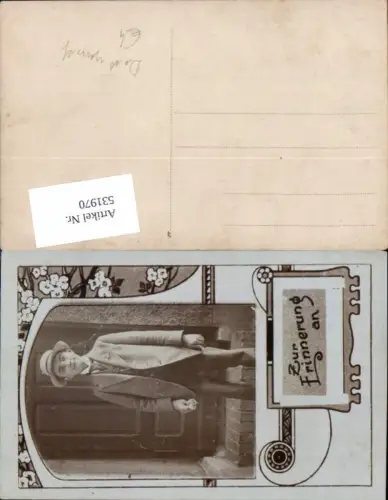 531970,Fotomontage Do it Yourself Mann Hut Anzug Passepartout