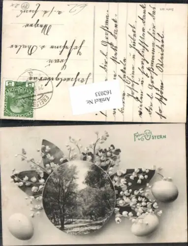162033,Ostern Fotomontage Ostereier Landschaft