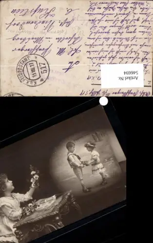 546694,Foto-AK Fotomontage Surrealismus Kinder K.K. Feldpost 517 b