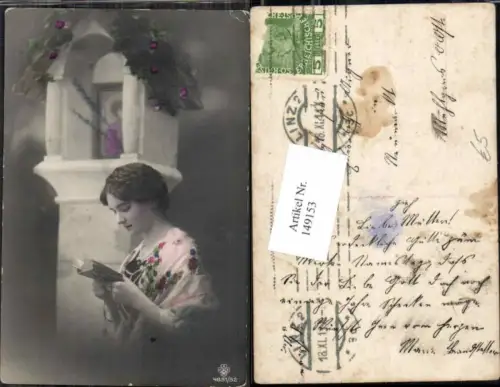 149153,Schöne Frau Kapelle Frau liest Buch Bibel RPH SBW