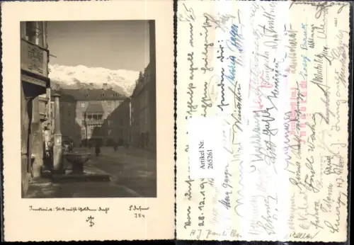 265261,Fotokunst Dr. Defner I 54 Innsbruck Goldenes Dachl Feldpost Deutsches Rotes Kreuz Bereitschaft Innsbruck