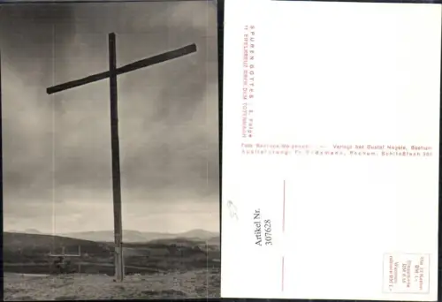 307628,Fotokunst Eifelkreuz über dem Totenmaar b. Daun in d. Eifel pub Foto Saebens-Worpswede