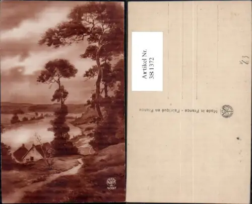 381372,Fotokunst Haus Gebäude b. Fluss Bäume Landschaft pub A. Noyer 4097