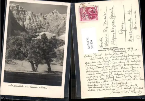 381424,Fotokunst Baum b. Bergkulisse Wo abendlich die Hirsche röhren