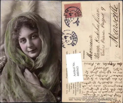 400563,Fotokunst B. J. Falke Frau Schleier Kopfbedeckung pub NPG 409euro9