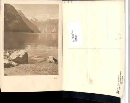 521357,Fotokunst Groh 2969 Königssee See b. Schönau Bergkulisse