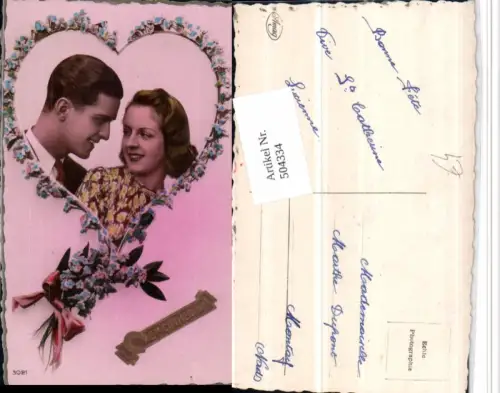 504334,Surrealismus Fotomontage Liebe Paar Passepartout Herz Blumen