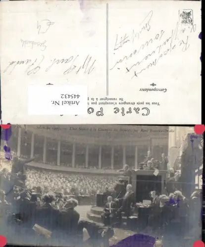 445432,Künstler Ak Rene Rousseau-Decelle Chambre des Deputs Gericht 19. Jhdt.