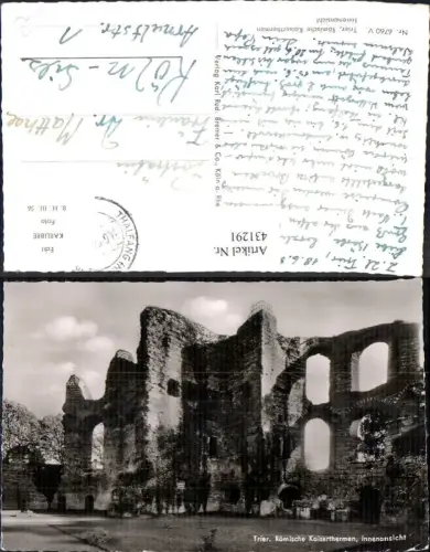 431291,Trier Römische Kaiserthermen Innenansicht Archäologie Ausgrabungen