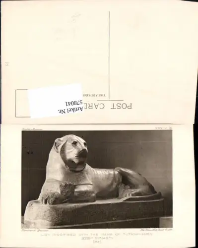 578041,Lion inscribed with the name of Tutankhamen XVIII Dynasty Archäologie Ausgrabung