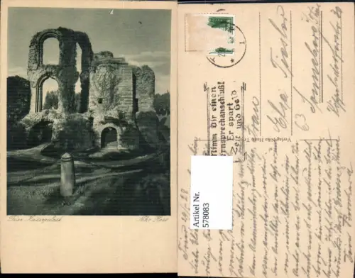 578083,Künstler Ak Niko Haas Trier Kaiserpalast Niko Archäologie Ausgrabung