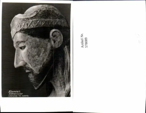 578089,Foto Ak Altenstadt Romanischer Christus 12 Jhdt. Archäologie Ausgrabung