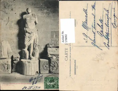 578092,Beziers La statue de Pepezut Statue Archäologie Ausgrabung