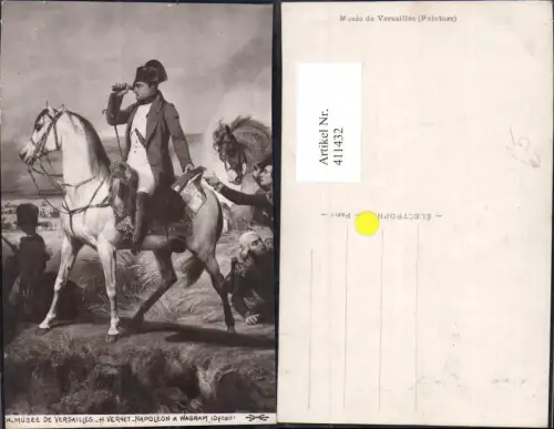 411432,Künstler Ak H. Vernet Napoleon a. Wagram Pferd Fernglas Frühe Neuzeit
