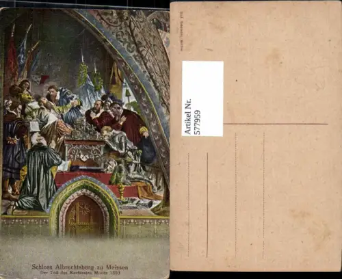 577959,Frühe Neuzeit Schloss Albrechtsburg Meissen Der Tod des Kurfürsten Moritz 1553
