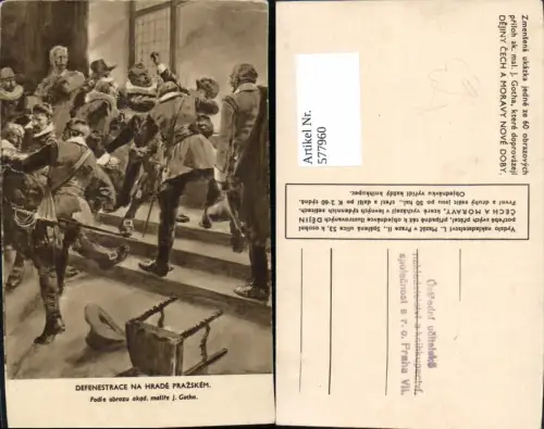 577960,Frühe Neuzeit J. Gotha Defenestrace na Hrade Prazskem Kampf