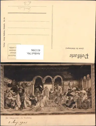 411396,Der Sängerstreit i. d. Wartburg Mittelalter Geschichte