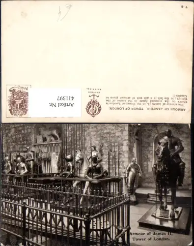 411397,Tower of London White Tower Armour of James II Ritter Rüstung Mittelalter