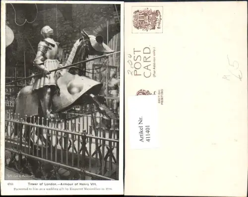 411401,London Tower of London Armour of Henry VIII Ritter Rüstung Mittelalter