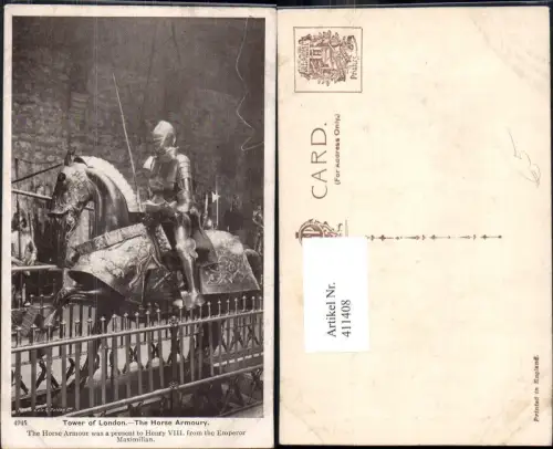 411408,London Tower of London The Horse Armoury Ritter Rüstung Pferderüstung Mittelalter