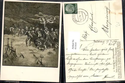 411414,Künstler Ak Angriff d. Eidgenossen Mittelalter pub Sippenforschung u. Wappenkunde